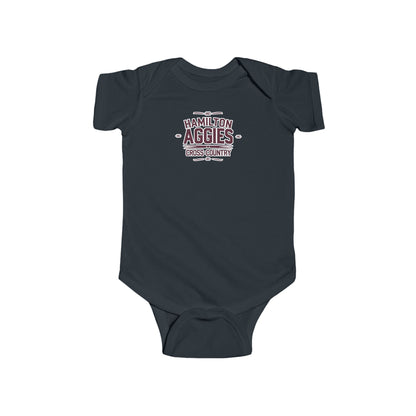 Short Sleeve Baby Bodysuit \ Hamilton Aggies Cross-Country \ HCC1