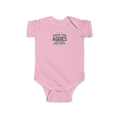 Short Sleeve Baby Bodysuit \ Hamilton Aggies Cross-Country \ HCC1
