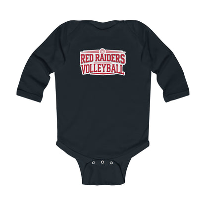 Long Sleeve Baby Bodysuit \ Marion County Red Raiders Volleyball \ MCV2