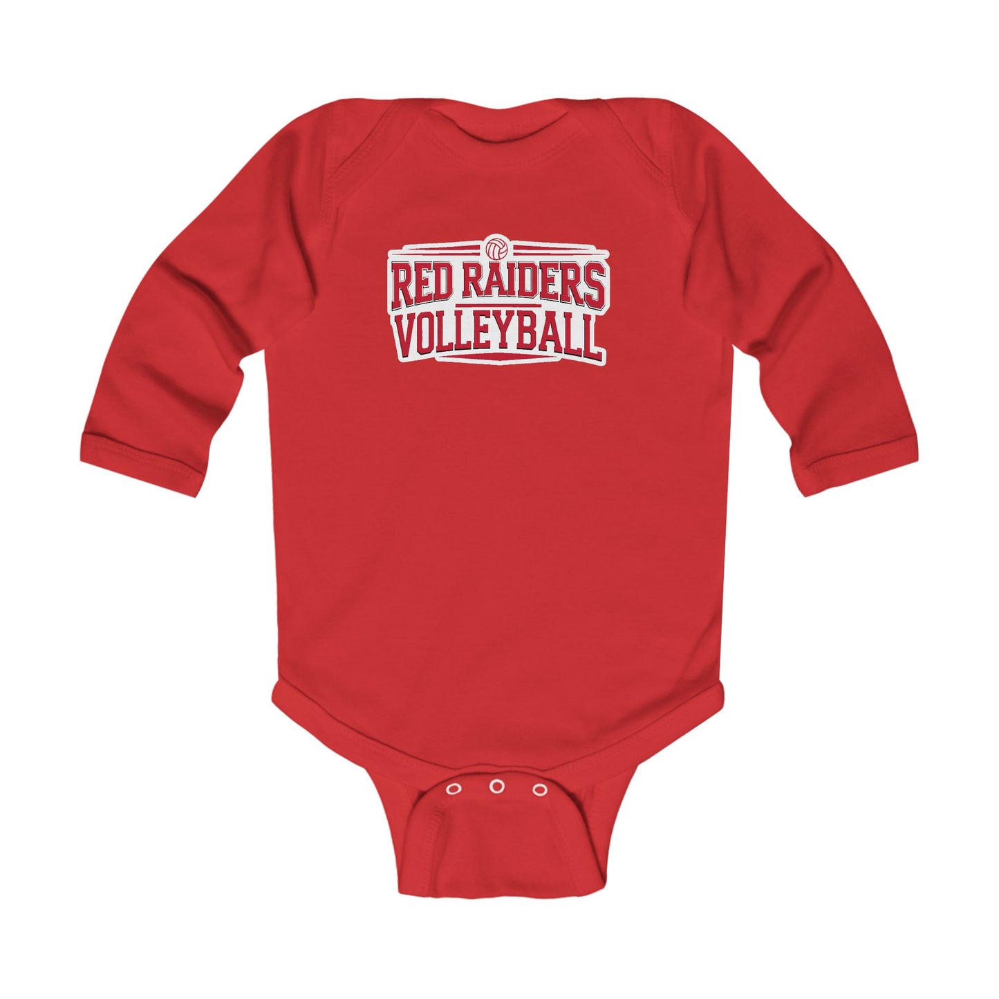 Long Sleeve Baby Bodysuit \ Marion County Red Raiders Volleyball \ MCV2