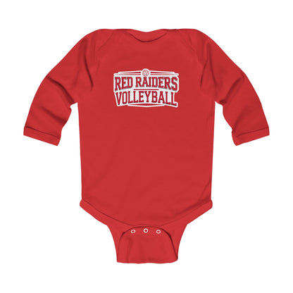 Long Sleeve Baby Bodysuit \ Marion County Red Raiders Volleyball \ MCV2