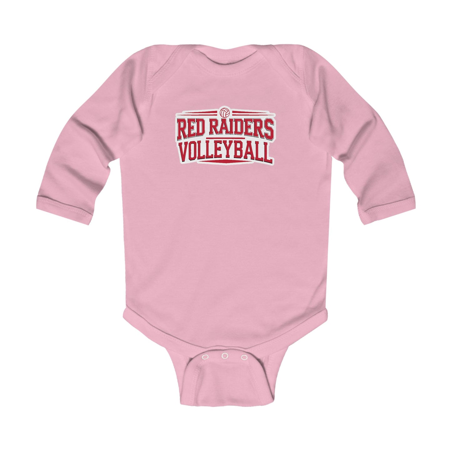 Long Sleeve Baby Bodysuit \ Marion County Red Raiders Volleyball \ MCV2