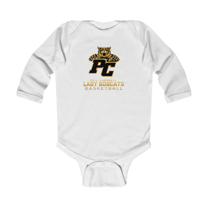 Long Sleeve Baby Bodysuit \ Phil Campbell Bobcats Basketball \ PCBBKG1