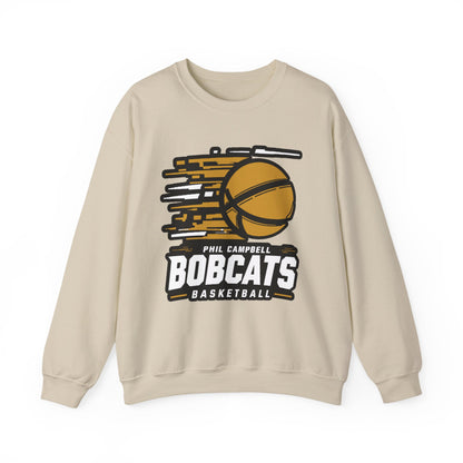 Adult Crewneck Sweatshirt \ Phil Campbell Bobcats Basketball \ PCBBK2