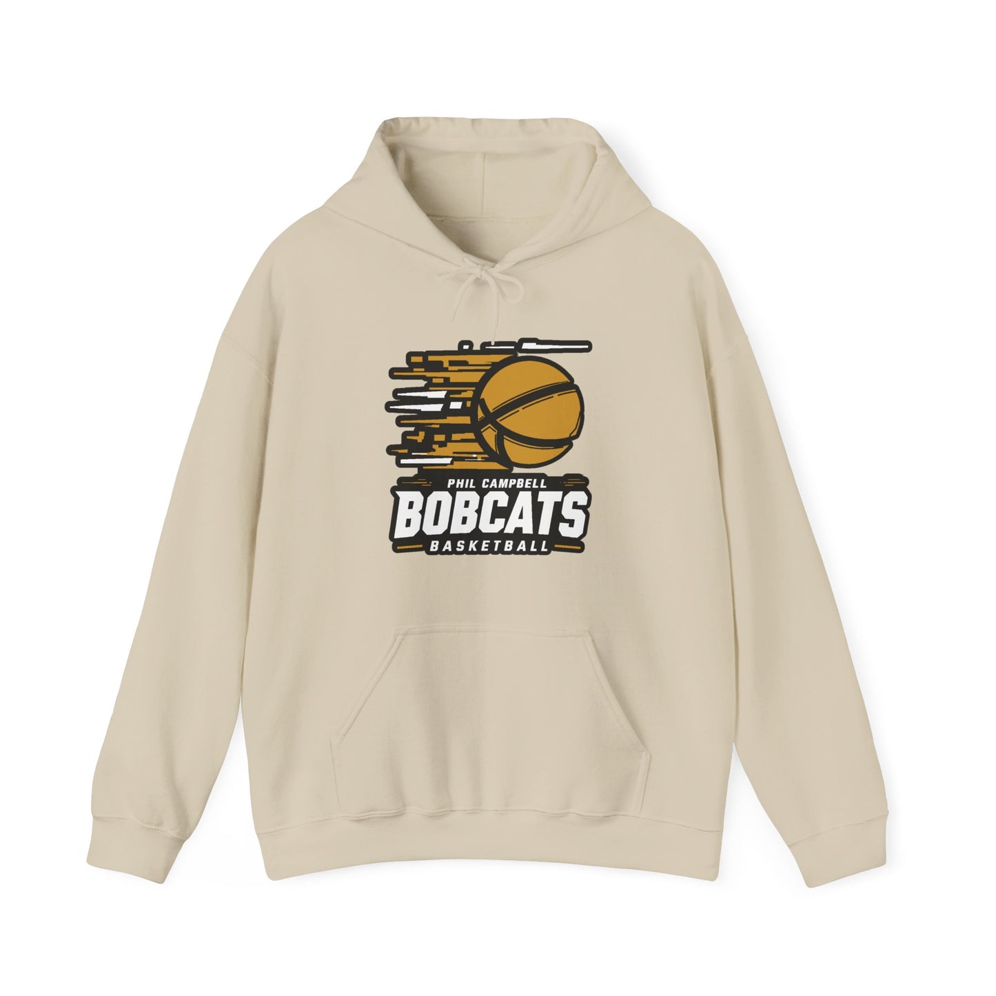 Adult Hoodie Sweatshirt \ Phil Campbell Bobcats Basketball \ PCBBK2