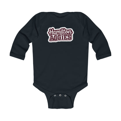 Long Sleeve Baby Bodysuit \ Hamilton Aggies \ HAG2