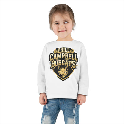 Toddler Long Sleeve Tee \ Phill Campbell Bobcats \ PCB1