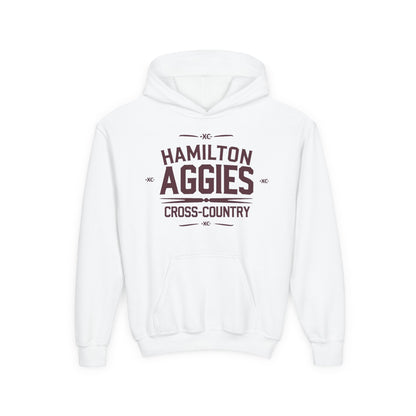 Youth Hoodie Sweatshirt \ Hamilton Aggies Cross-Country \ HCC1