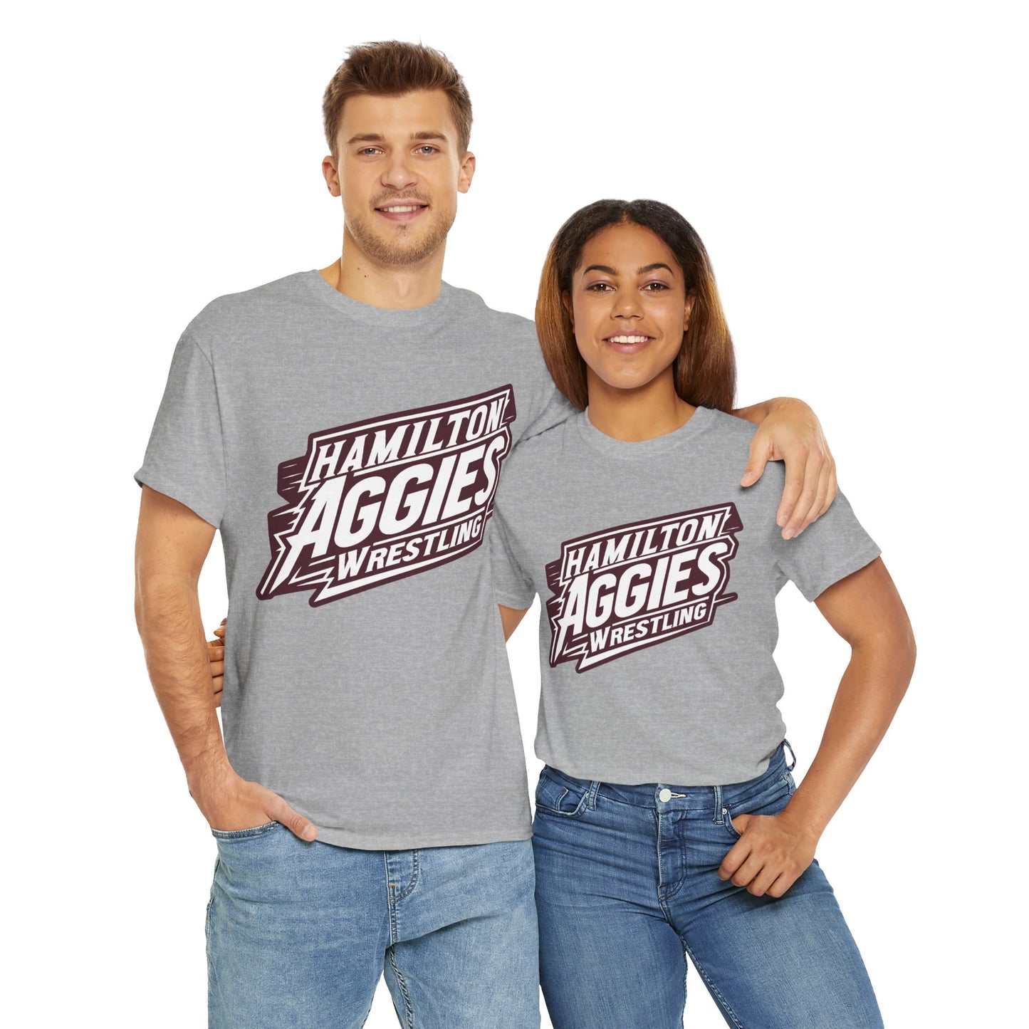Adult Tee \ Hamilton Aggies Wrestling \ HAW1