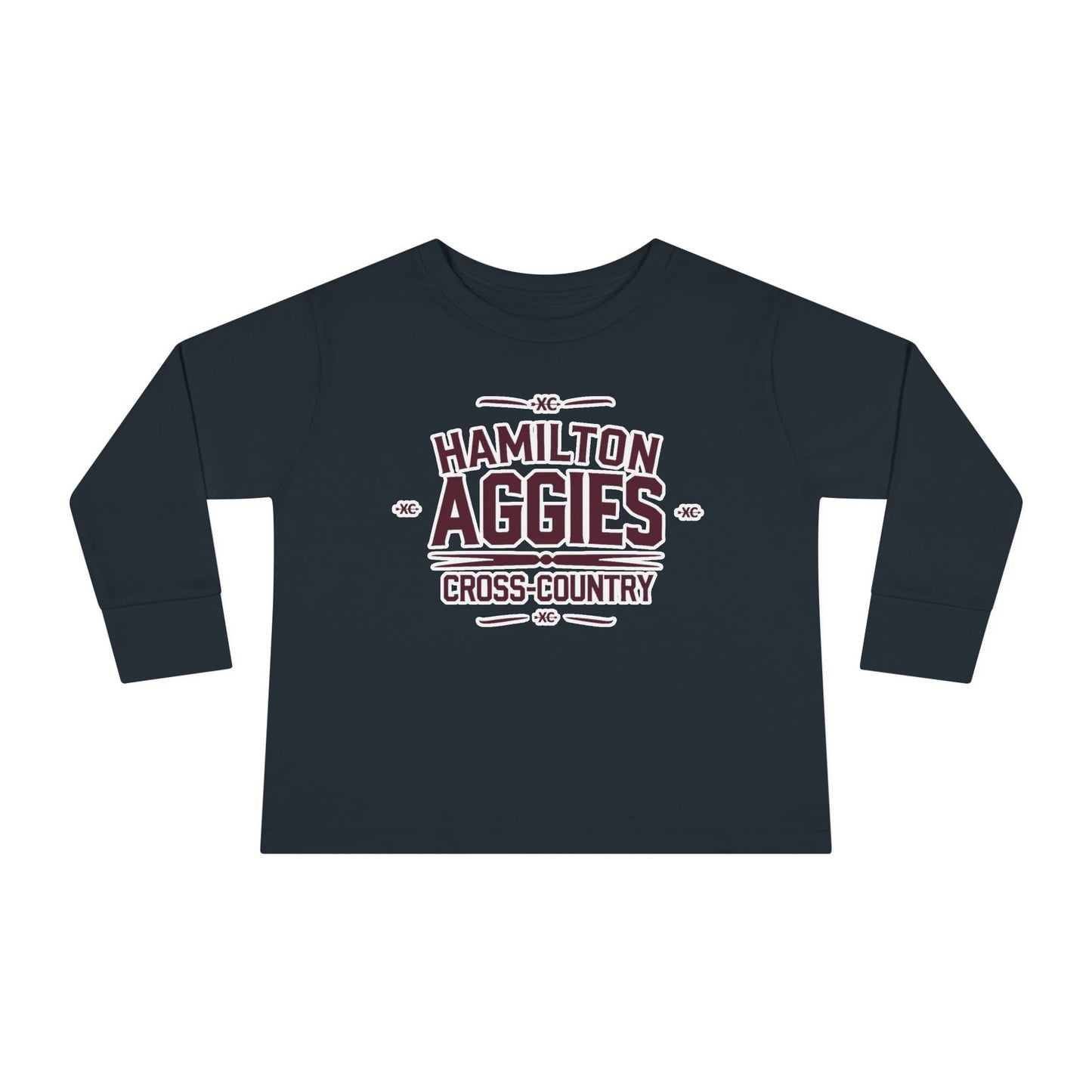 Toddler Long Sleeve Tee \ Hamilton Aggies Cross-Country \ HCC1
