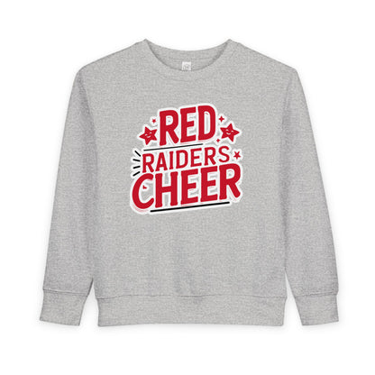 Toddler Crewneck Sweatshirt \ Marion County Red Raiders Cheer \ MCC2