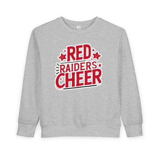 Toddler Crewneck Sweatshirt \ Marion County Red Raiders Cheer \ MCC2