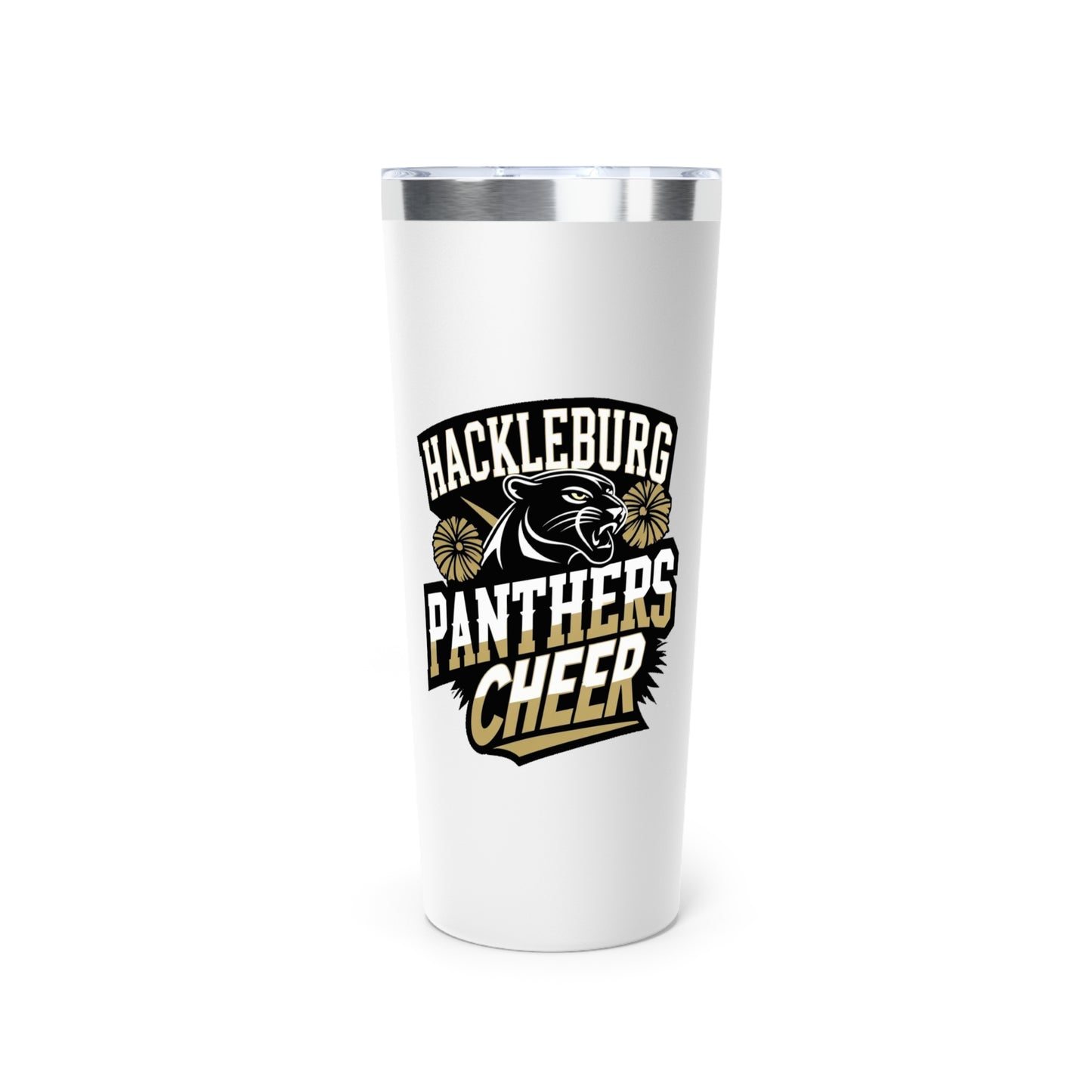 22oz Copper Insulated Tumbler \ Hackleburg Panthers Cheer \ HPC1
