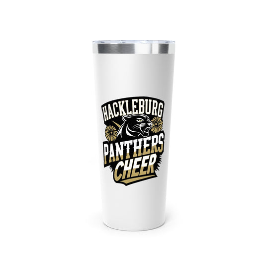 22oz Copper Insulated Tumbler \ Hackleburg Panthers Cheer \ HPC1