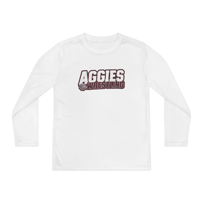 Youth Long Sleeve Tee \ Hamilton Aggies Wrestling \ HAW3