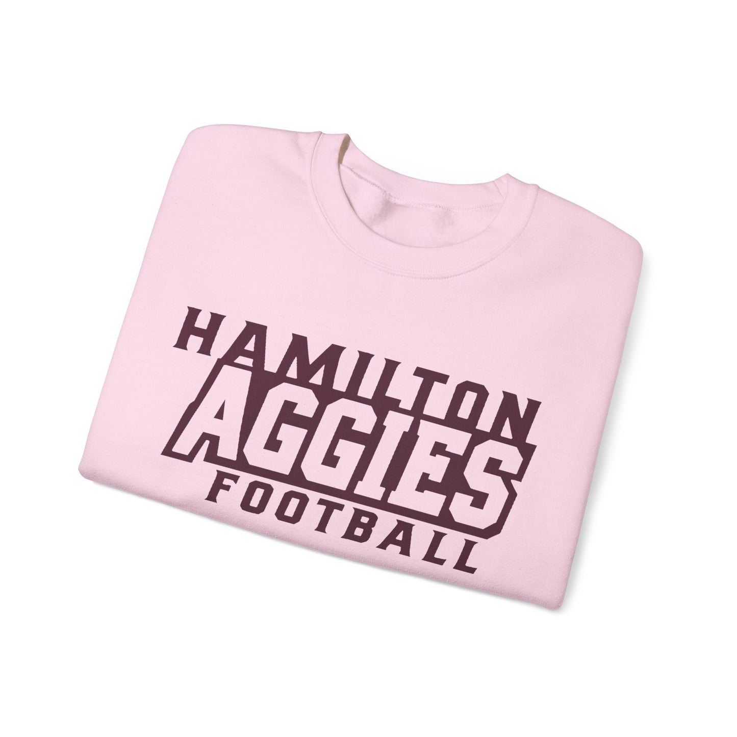 Adult Crewneck Sweatshirt \ Hamilton Aggies Football \ HAF1