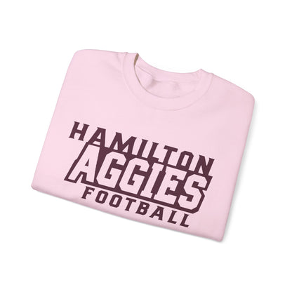Adult Crewneck Sweatshirt \ Hamilton Aggies Football \ HAF1