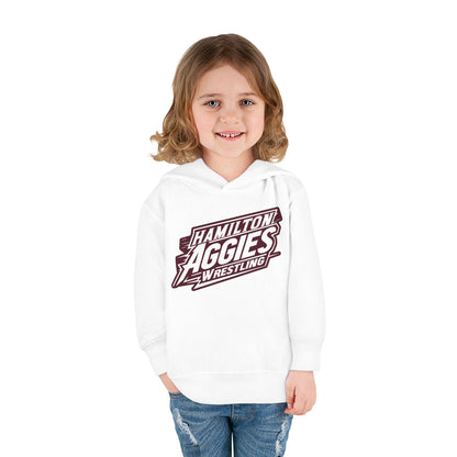 Toddler Hoodie Sweatshirt \ Hamilton Aggies Wrestling \ HAW1
