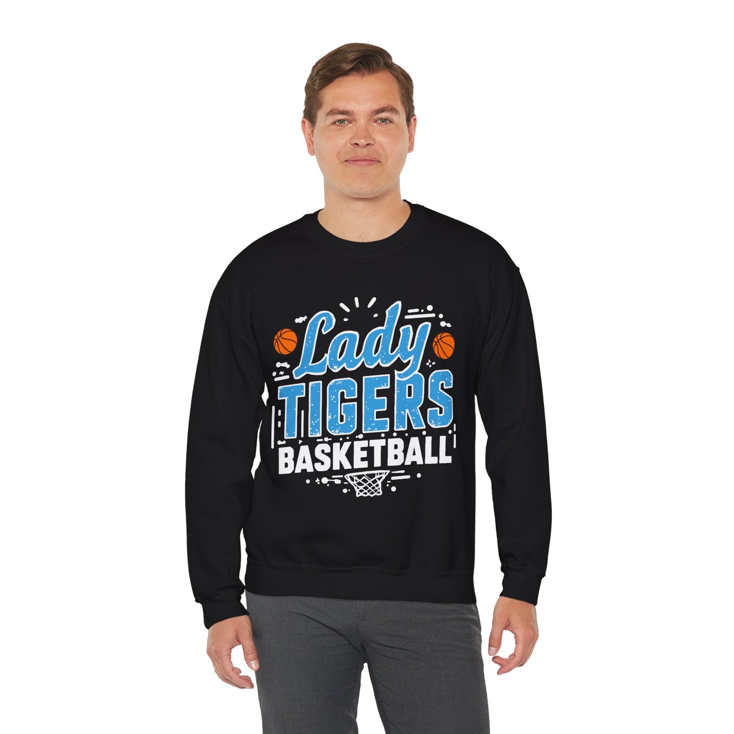 Adult Crewneck Sweatshirt \ Brilliant Tigers Basketball \ BTBKG1