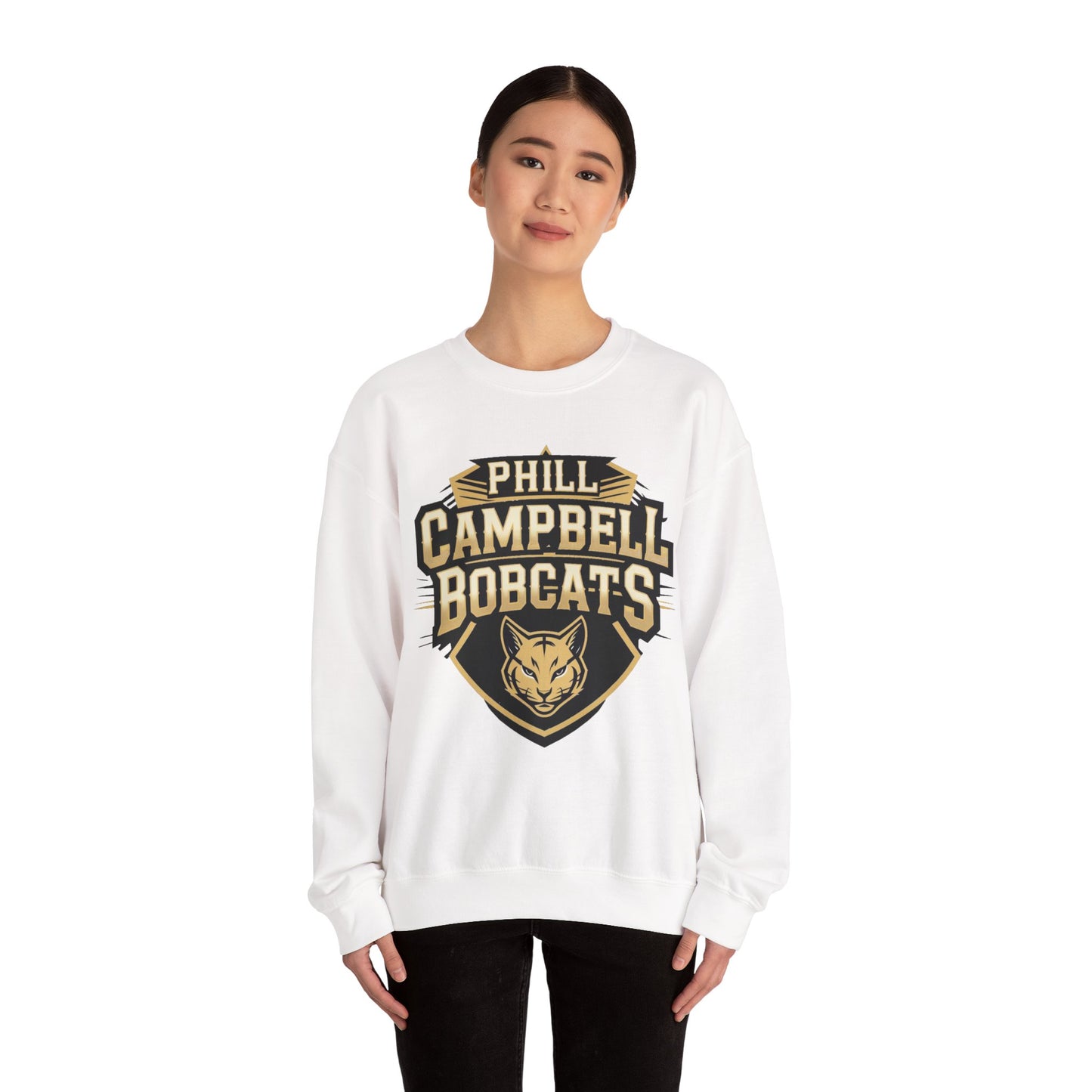 Adult Crewneck Sweatshirt \ Phill Campbell Bobcats \ PCB1