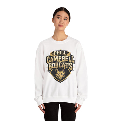 Adult Crewneck Sweatshirt \ Phill Campbell Bobcats \ PCB1