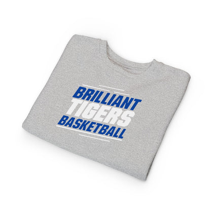 Toddler Crewneck Sweatshirt \ Brilliant Tigers Basketball \ BTBK2