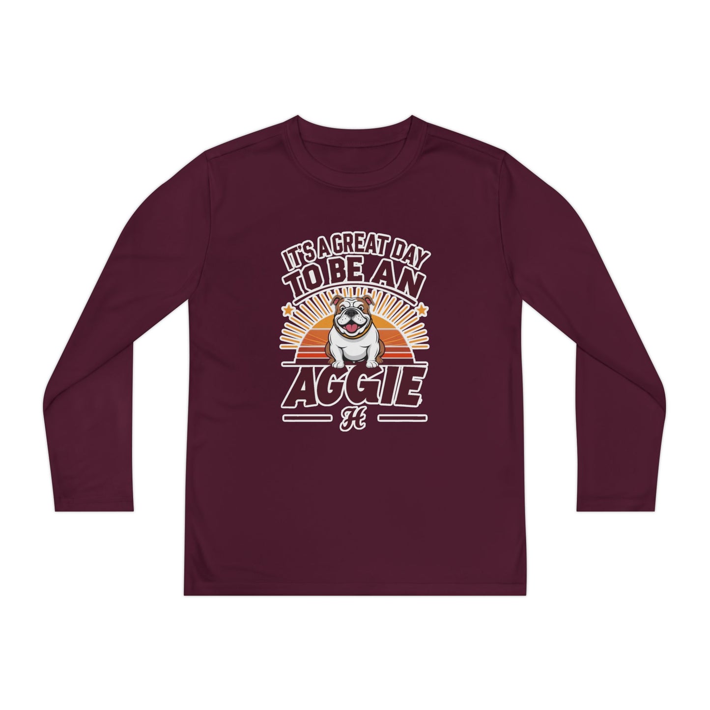 Youth Long Sleeve Tee \ It's a Great Day to Be an Aggie! \ GDA2