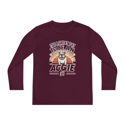 Youth Long Sleeve Tee \ It's a Great Day to Be an Aggie! \ GDA2