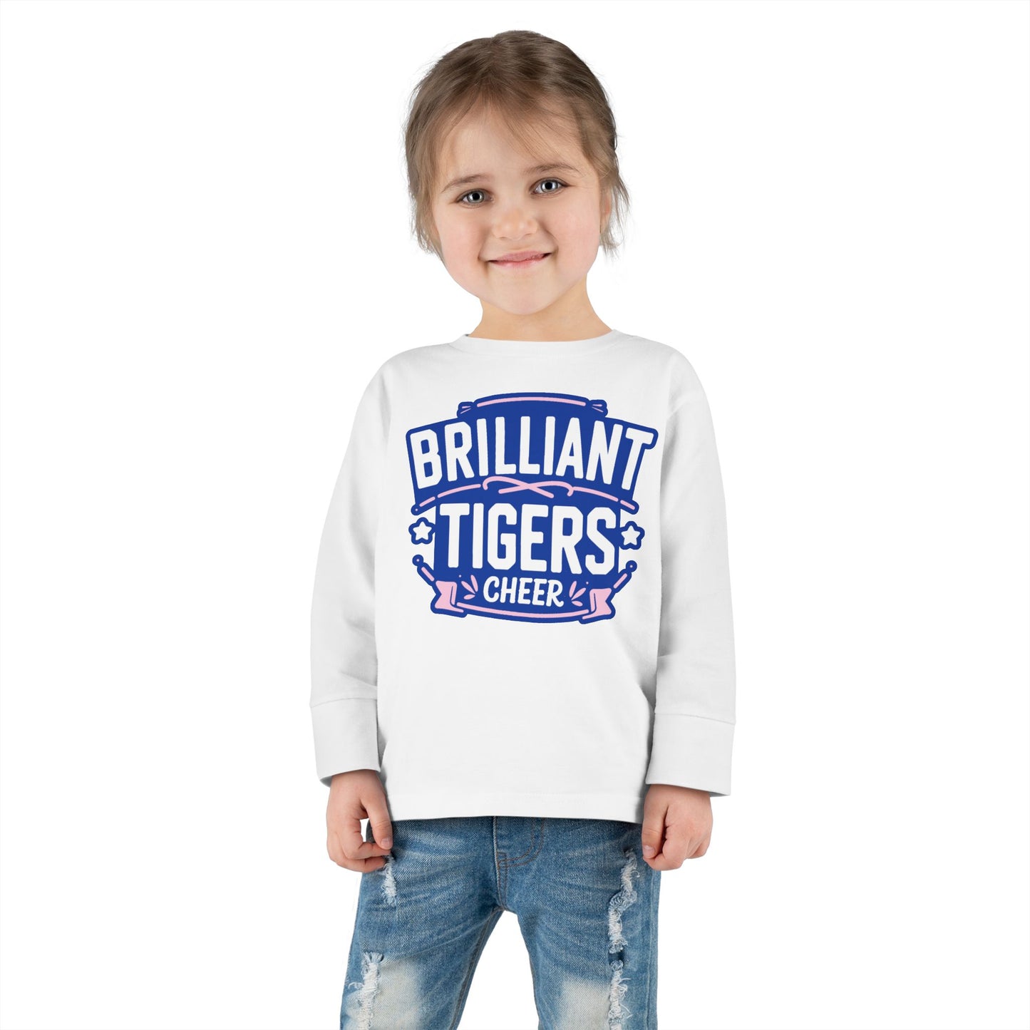Toddler Long Sleeve Tee \ Brilliant Tigers Cheer \ BTC2