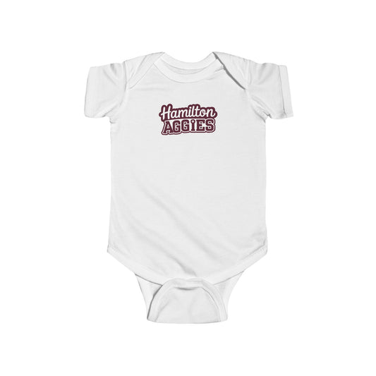 Short Sleeve Baby Bodysuit \ Hamilton Aggies \ HAG2