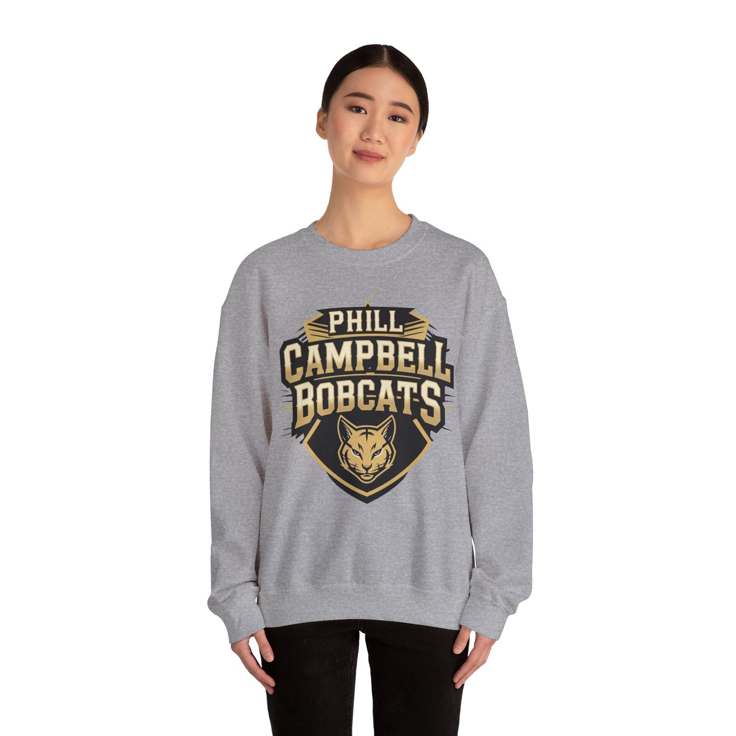 Adult Crewneck Sweatshirt \ Phill Campbell Bobcats \ PCB1