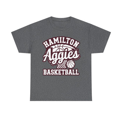 Adult Tee \ Hamilton Aggies Basketball \ HABKG1