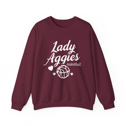 Adult Crewneck Sweatshirt \ Hamilton Aggies Basketball \ HABKG2