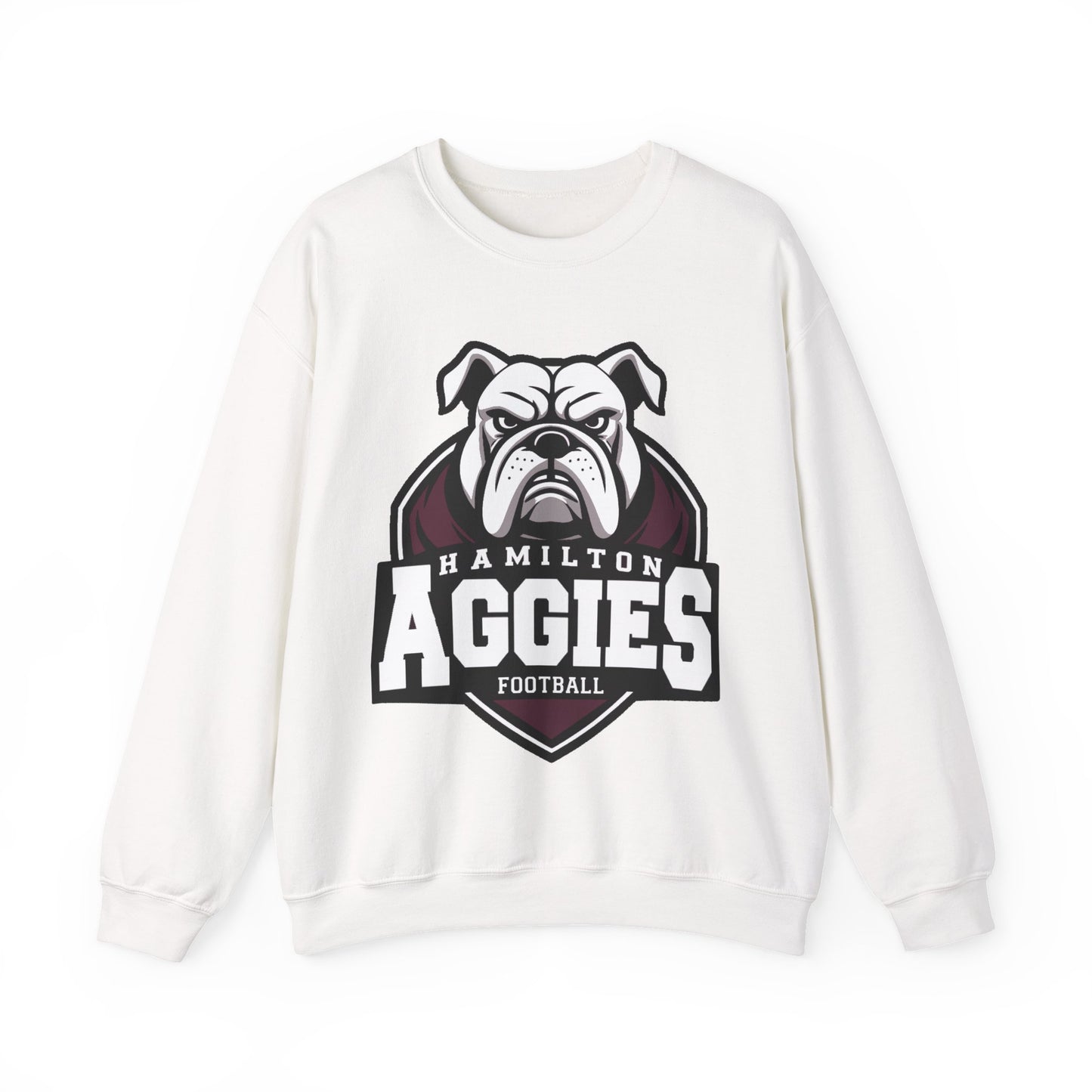 Adult Crewneck Sweatshirt \ Hamilton Aggies Football \ HAF2