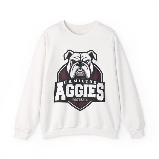 Adult Crewneck Sweatshirt \ Hamilton Aggies Football \ HAF2