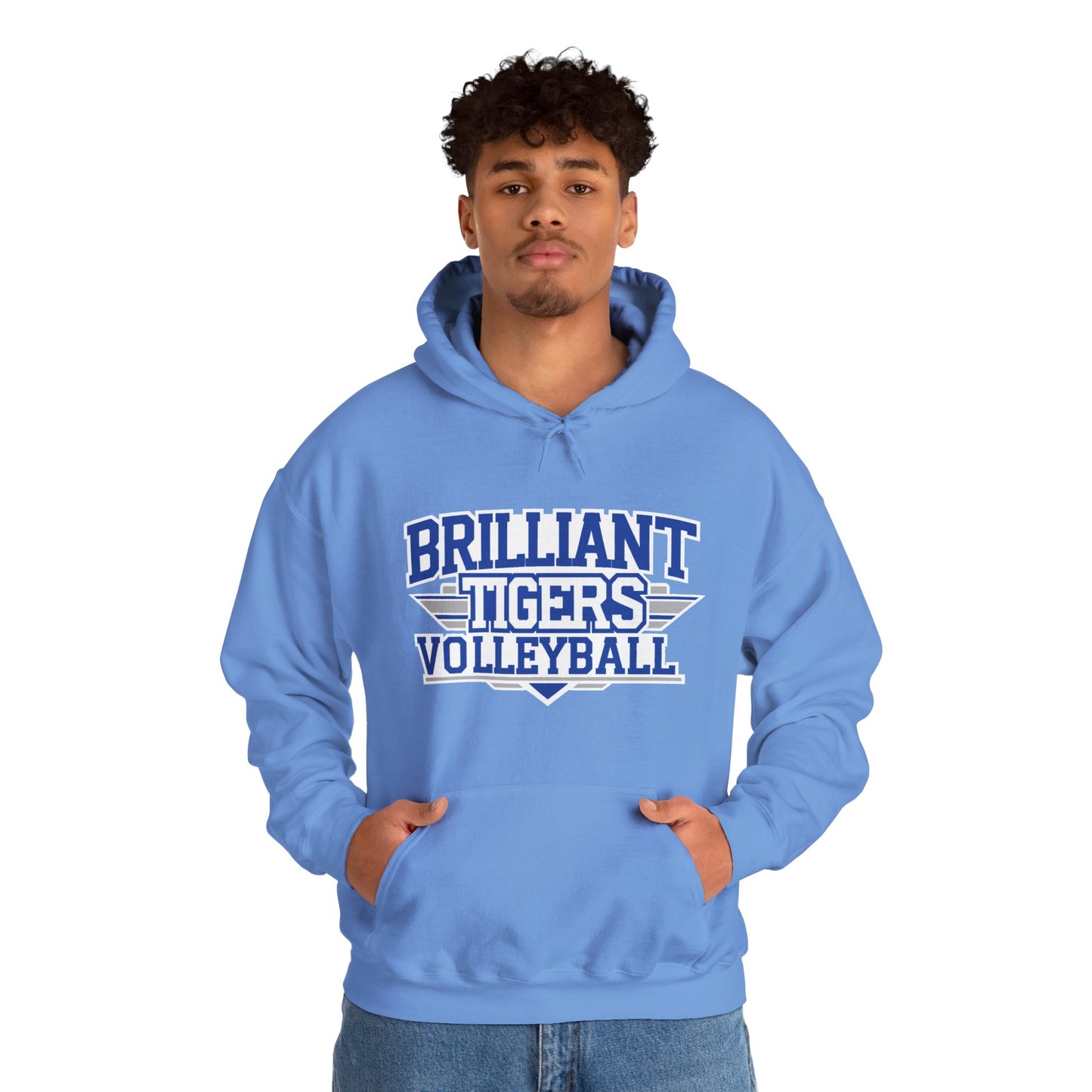 Adult Hoodie Sweatshirt \ Brilliant Tigers Volleyball \ BTV2