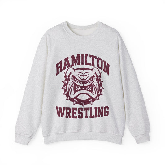 Adult Crewneck Sweatshirt \ Hamilton Aggies Wrestling \ HAW2