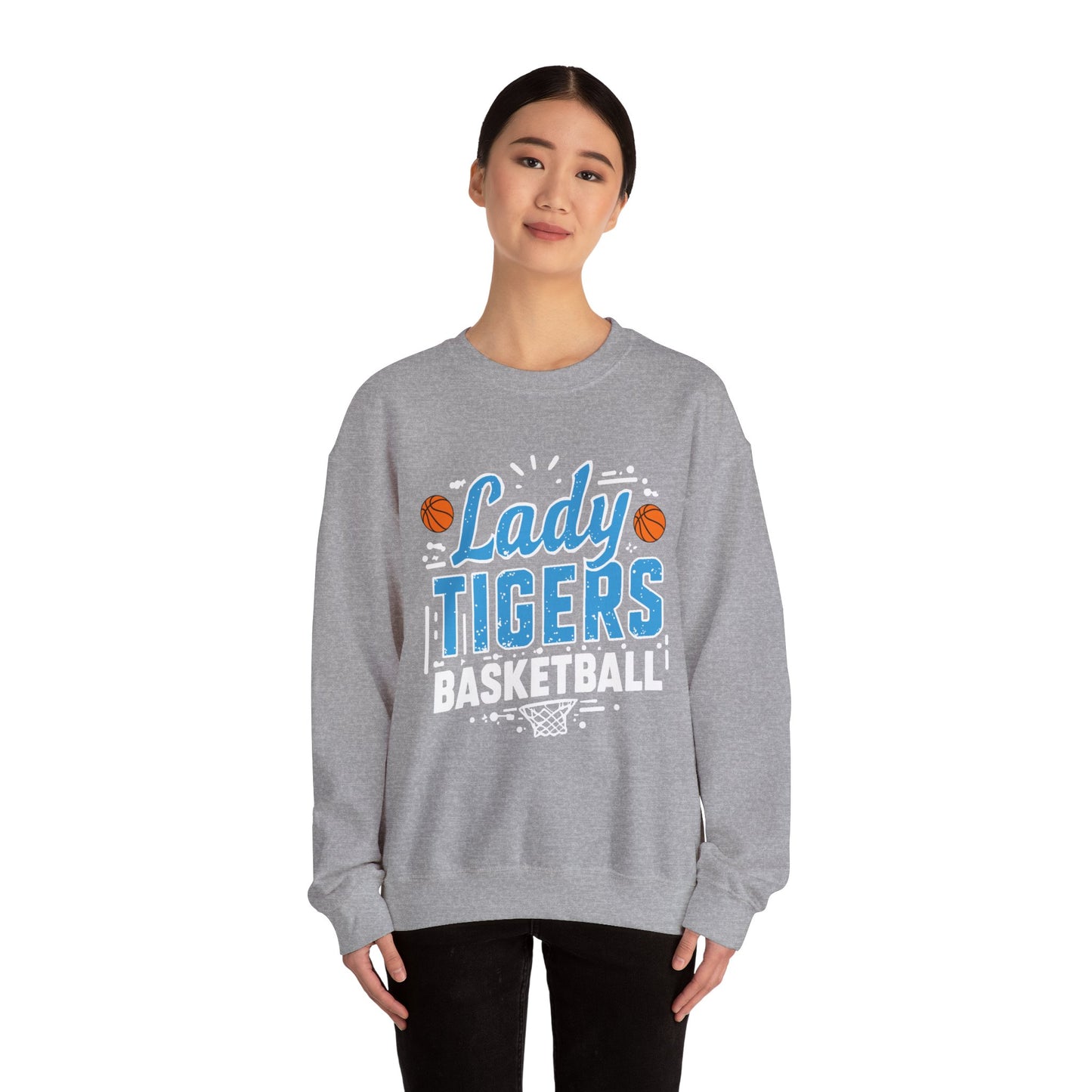 Adult Crewneck Sweatshirt \ Brilliant Tigers Basketball \ BTBKG1