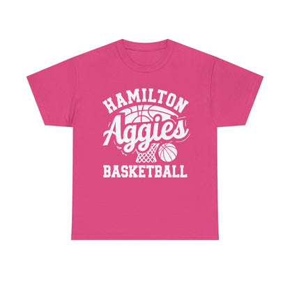 Adult Tee \ Hamilton Aggies Basketball \ HABKG1