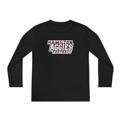 Youth Long Sleeve Tee \ Hamilton Aggies Football \ HAF1