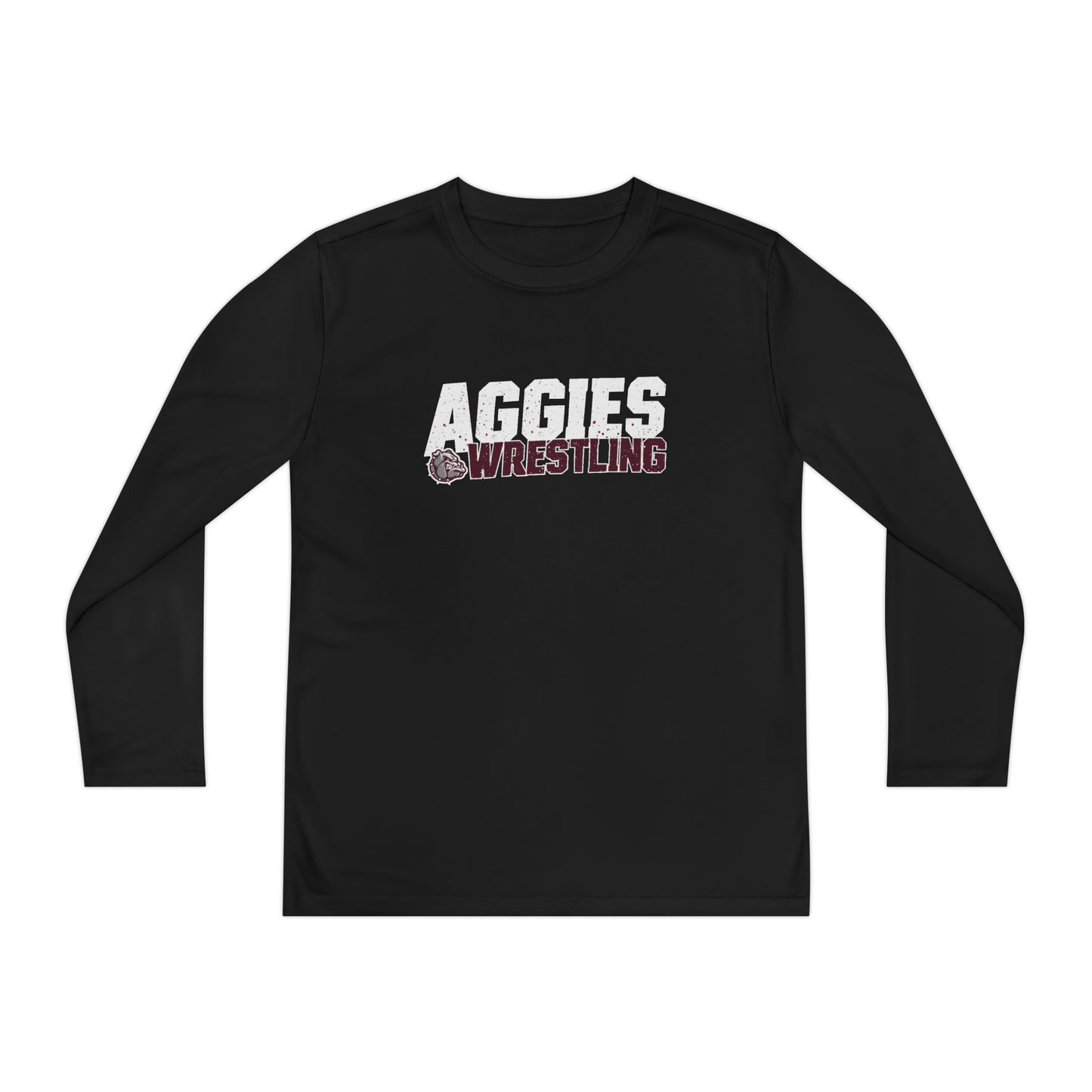 Youth Long Sleeve Tee \ Hamilton Aggies Wrestling \ HAW3