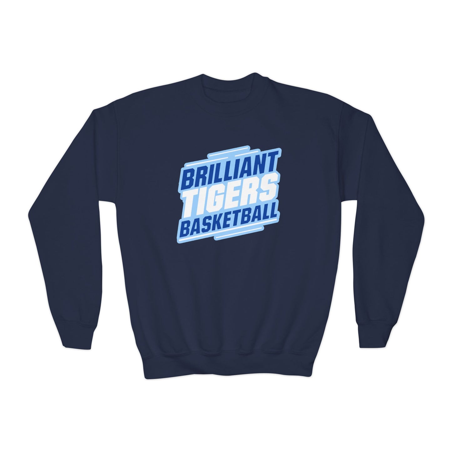 Youth Crewneck Sweatshirt \ Brilliant Tigers Basketball \ BTBK2