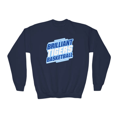 Youth Crewneck Sweatshirt \ Brilliant Tigers Basketball \ BTBK2