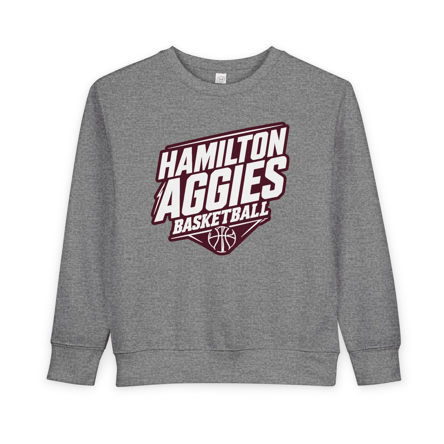 Toddler Crewneck Sweatshirt \ Hamilton Aggies Basketball \ HABB2