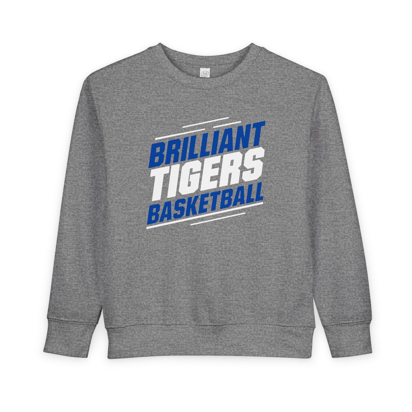 Toddler Crewneck Sweatshirt \ Brilliant Tigers Basketball \ BTBK2