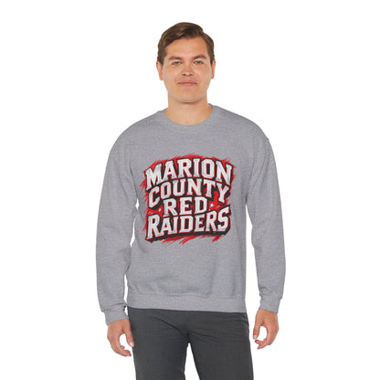 Adult Crewneck Sweatshirt \ Marion County Red Raiders \ MC1