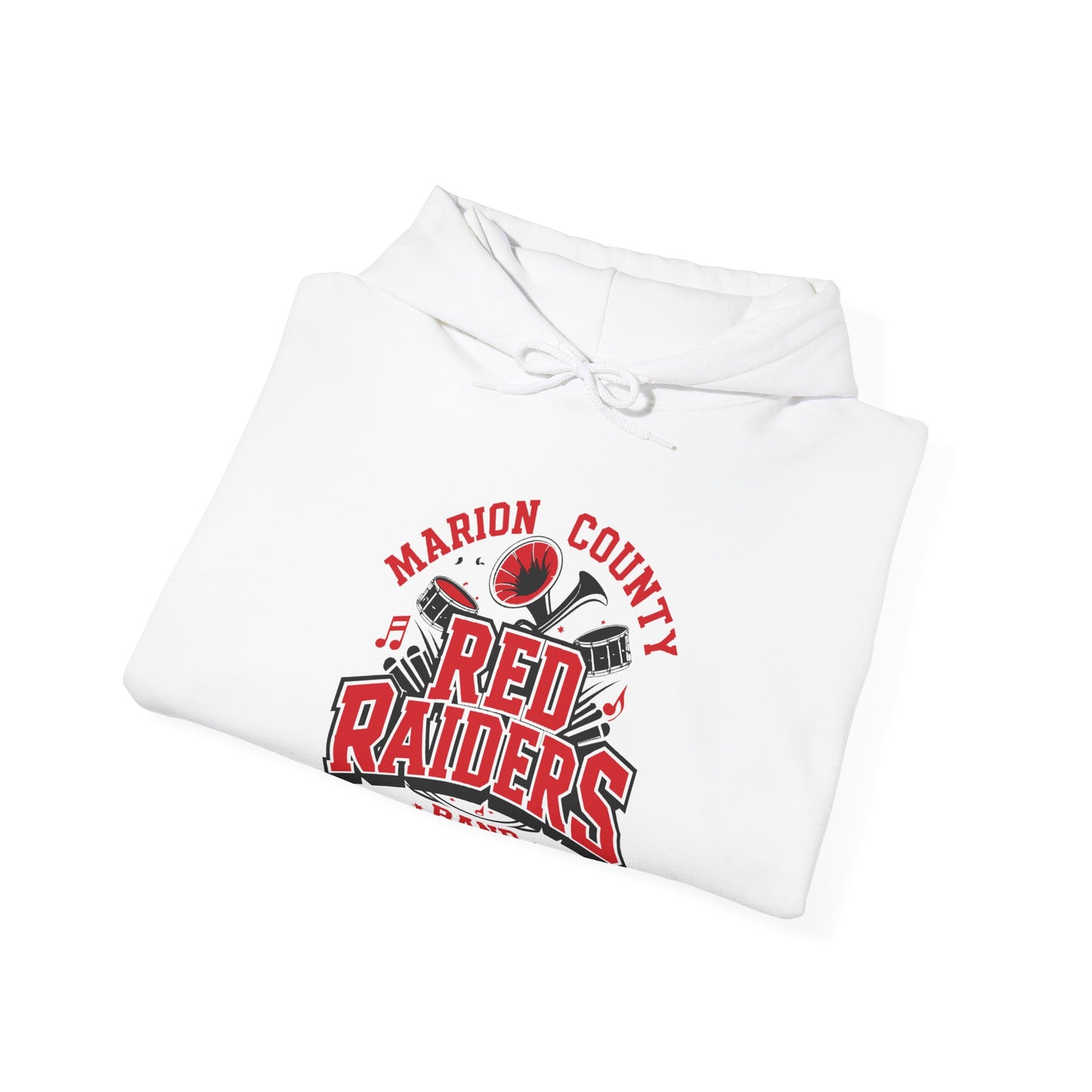 Adult Hoodie Sweatshirt \ Marion County Red Raiders Band \ MCB2