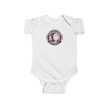 Short Sleeve Baby Bodysuit \ Hamilton Aggies Volleyball \ HAV1