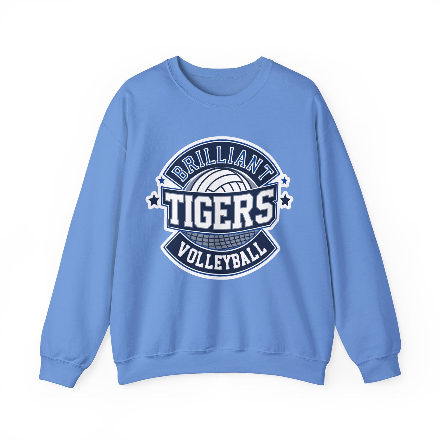 Adult Crewneck Sweatshirt \ Brilliant Tigers Volleyball \ BTV1