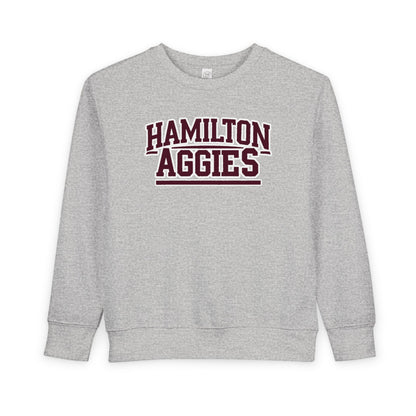Toddler Crewneck Sweatshirt \ Hamilton Aggies \ HA2